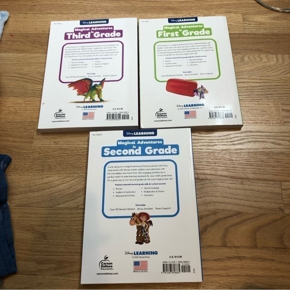 Disney Learning Home School Book Bundle First Second Third Grade NEW Workbooks - Picture 6 of 6